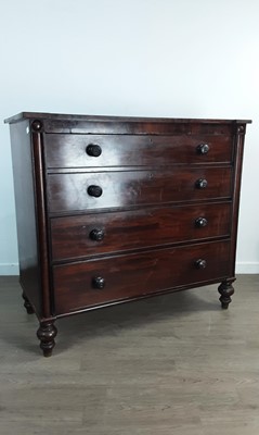 Lot 539 - VICTORIAN MAHOGANY CHEST