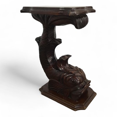 Lot 1444 - *CATALOGUE AMENDMENT, NEAR PAIR OF REGENCY STYLE MAHOGANY SIDE TABLES