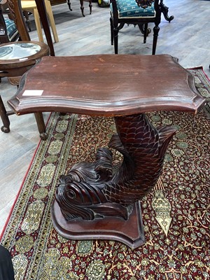 Lot 1444 - *CATALOGUE AMENDMENT, NEAR PAIR OF REGENCY STYLE MAHOGANY SIDE TABLES