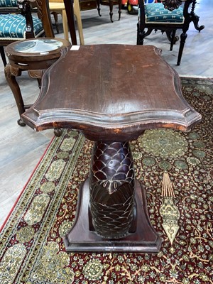 Lot 1444 - *CATALOGUE AMENDMENT, NEAR PAIR OF REGENCY STYLE MAHOGANY SIDE TABLES