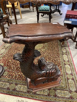 Lot 1444 - *CATALOGUE AMENDMENT, NEAR PAIR OF REGENCY STYLE MAHOGANY SIDE TABLES