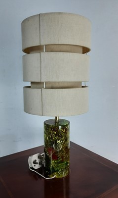 Lot 583 - MID CENTURY FRENCH FRACTAL RESIN TABLE LAMP