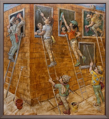 Lot 301 - JOHN JOHNSTONE SSA (SCOTTISH b. 1941)