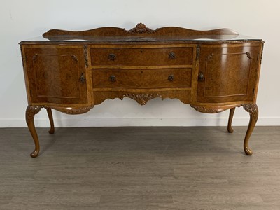 Lot 660 - BURR WALNUT DINING SUITE