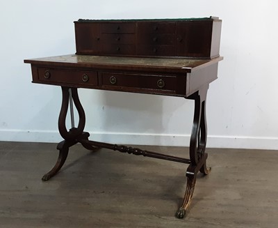 Lot 668 - MAHOGANY WRITING DESK