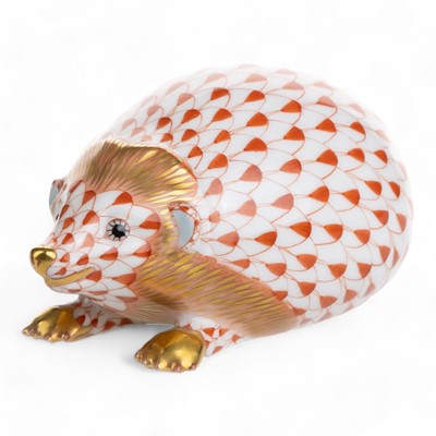 Lot 1449 - HEREND, HEDGEHOG FIGURE