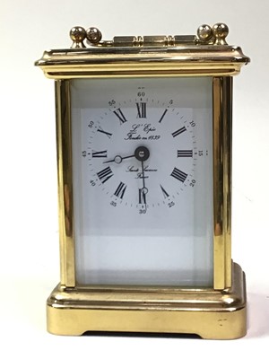 Lot 725 - FRENCH CARRIAGE CLOCK