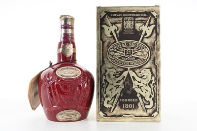 Lot 117 - CHIVAS ROYAL SALUTE 21 YEAR OLD RUBY DECANTER 75CL