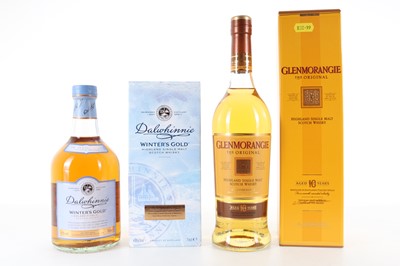 Lot 139 - GLENMORANGIE 10 YEAR OLD AND DALWHINNIE WINTER'S GOLD