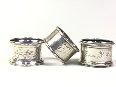 Lot 751 - EDWARDIAN SILVER INKWELL