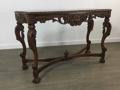 Lot 670 - MAHOGANY HALL TABLE