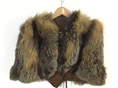 Lot 126 - SILVER FOX FUR CAPE