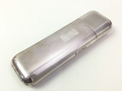 Lot 333 - ELIZABETH II SILVER CIGAR CASE