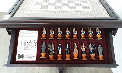 Lot 1455 - 'RAJ' CHESS GAMES TABLE