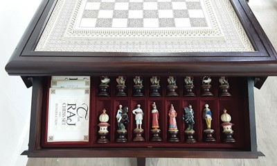 Lot 1455 - 'RAJ' CHESS GAMES TABLE