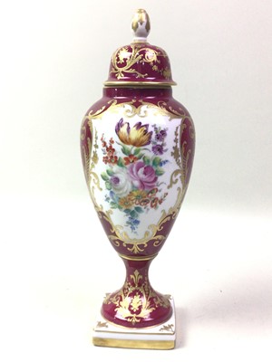 Lot 239 - FRENCH LIDDED VASE