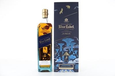 Lot 165 - JOHNNIE WALKER BLUE LABEL 'SINGAPORE' LIMITED EDITION DESIGN 1L