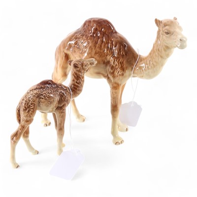 Lot 1519 - BESWICK, TWO CAMEL FIGURES