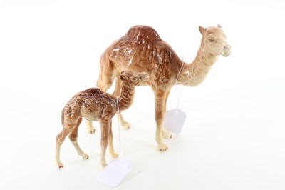 Lot 1519 - BESWICK, TWO CAMEL FIGURES