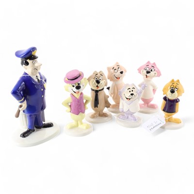 Lot 1520 - BESWICK, SEVEN TOP CAT FIGURES