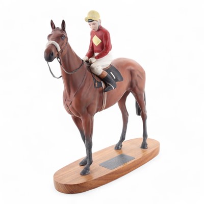 Lot 1522 - BESWICK, HORSE AND RIDER FIGURE