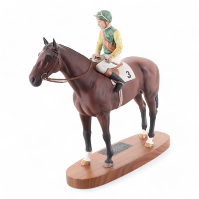 Lot 1523 - BESWICK, HORSE AND RIDER FIGURE