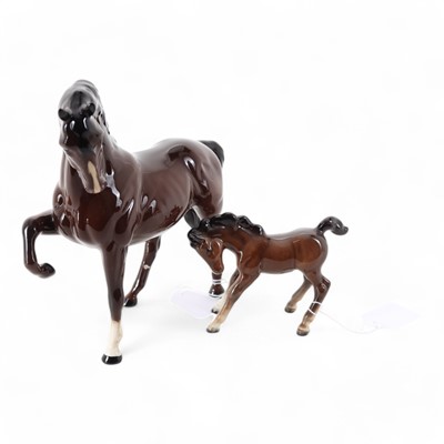 Lot 1534 - BESWICK, HORSE AND FOAL FIGURE