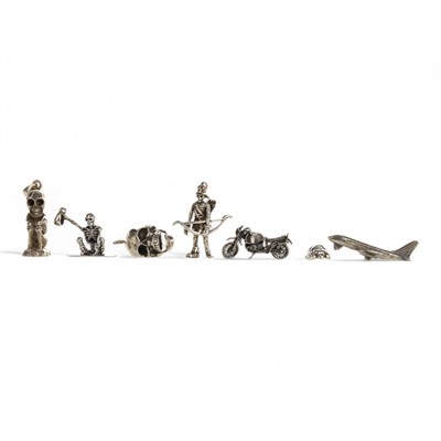 Lot 1567 - COLLECTION OF SILVER AND WHITE METAL MINIATURES