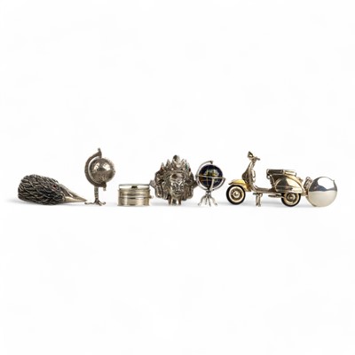 Lot 1556 - COLLECTION OF SILVER AND WHITE METAL MINIATURES