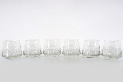 Lot 196 - SET OF SIX MACALLAN CHEVRON TUMBLERS