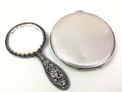 Lot 207 - SILVER POWDER COMPACT