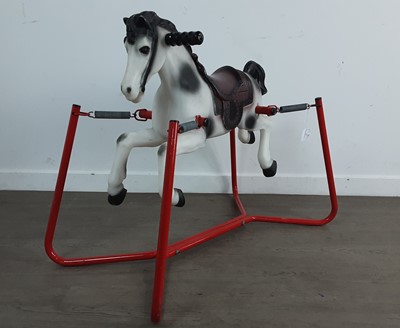 Lot 212 - VINTAGE ROCKING HORSE