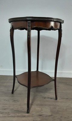 Lot 217 - TWO MAHOGANY OCCASIONAL TABLES