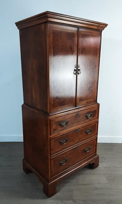 Lot 218 - YEW WOOD SIDE CABINET