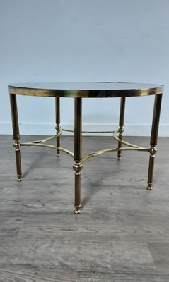 Lot 275 - BRASS CIRCULAR OCCASIONAL TABLE