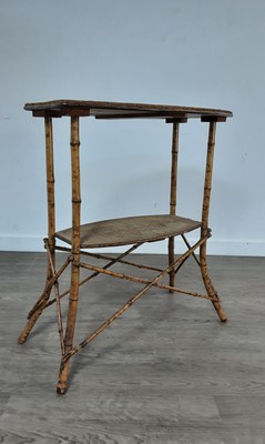 Lot 276 - VICTORIAN BAMBOO OCCASIONAL TABLE
