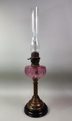 Lot 296 - VICTORIAN OIL LAMP