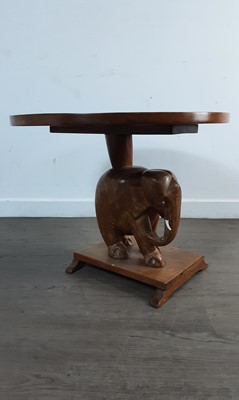 Lot 278 - HARDWOOD CIRCULAR OCCASIONAL TABLE