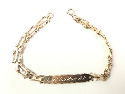 Lot 301 - TWO GOLD BRACELETS