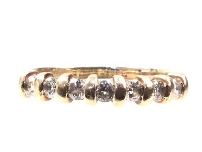 Lot 305 - DIAMOND HALF ETERNITY RING