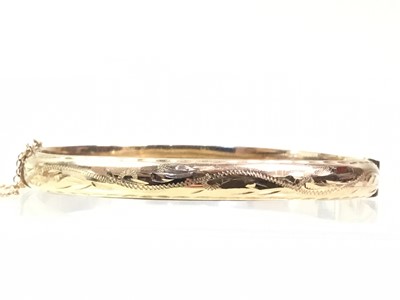 Lot 309 - GOLD BANGLE