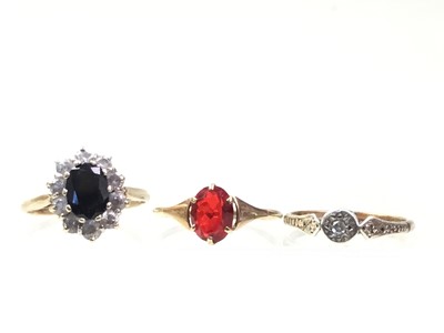 Lot 310 - THREE GOLD RINGS