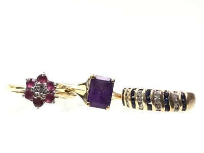 Lot 311 - THREE GOLD RINGS