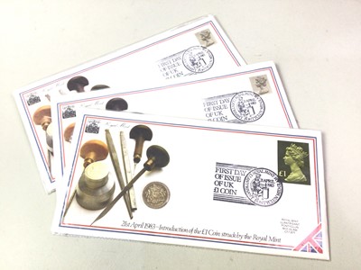 Lot 285 - GROUP OF COIN FIRST DAY COVERS