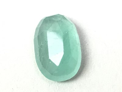 Lot 320 - ** CERTIFICATED UNMOUNTED EMERALD