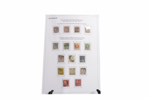 Lot 901 - STAMP DISPLAY TITLED 'THE VICTORIAN AGE'...