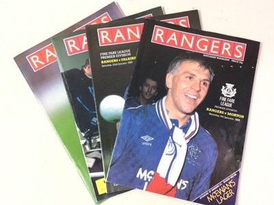 Lot 324 - RANGERS F.C., LARGE COLLECTION OF FOOTBALL PROGRAMMES
