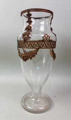 Lot 241 - FRENCH STYLE ORMOLU MOUNTED VASE
