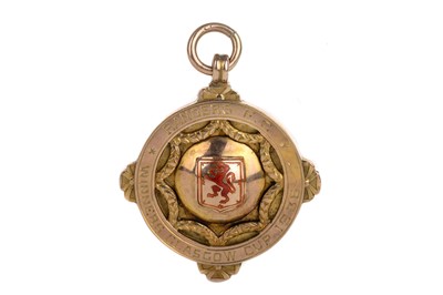 Lot 1773 - ARCHIE MCAULEY OF RANGERS F.C., GLASGOW CUP GOLD MEDAL