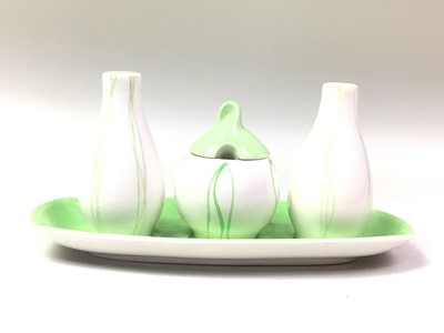 Lot 187 - CARLTON WARE, COLLECTION OF NINE CRUET TRIOS